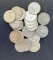 1 lot of 20 Franklin Half Dollars