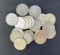 1 lot of 20 Franklin Half Dollars