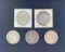 1 lot of 5 Silver Coins