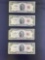 1 lot of 4 $2 Red Notes