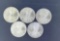 5 Walking Liberty Silver Eagles