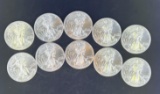 10 2014 Walking Liberty Silver Eagles