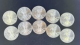 10 2014 Walking Liberty Silver Eagles