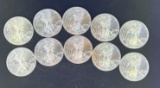 10 2014 Walking Liberty Silver Eagles