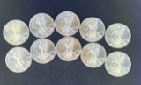 10 2014 Walking Liberty Silver Eagles