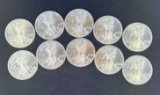 10 2014 Walking Liberty Silver Eagles
