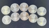 10 2014 Walking Liberty Silver Eagles
