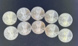 10 2014 Walking Liberty Silver Eagles