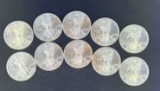 10 2014 Walking Liberty Silver Eagles