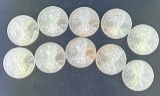 10 2009 Walking Liberty Silver Eagles