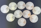 10 2009 Walking Liberty Silver Eagles