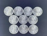 10 1993 Walking Liberty Silver Eagles