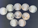 10 2009 1 Oz Silver Buffalo Rounds