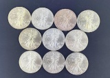 10 1996 Walking Liberty Silver Eagles