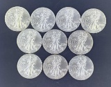 10 1997 Walking Liberty Silver Eagles