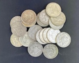 1 lot of 20 Franklin Half Dollars