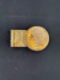 1880 Morgan Silver Dollar Money Clip