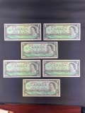 1 lot of 6 Uncirculated 1867 1967 Centennial $1 Bills