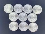 10 2000 Walking Liberty Silver Eagles