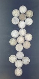 1 Lot of 19 Barber Half Dollars