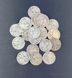 22 Walking Liberty Half Dollars