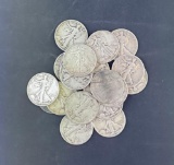 20 Walking Liberty Half Dollars