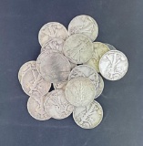 20 Walking Liberty Half Dollars