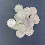 20 Walking Liberty Half Dollars
