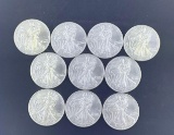 10 2005 Walking Liberty Silver Eagles