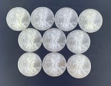 1 lot of 10 2009 Walking Liberty Silver Eagles