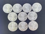 10 2000 Walking Liberty Silver Eagles