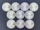 10 2009 Walking Liberty Silver Eagles