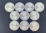 10 2014 Walking Liberty Silver Eagles