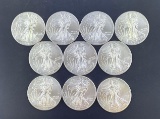 10 2014 Walking Liberty Silver Eagles