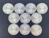 10 2014 Walking Liberty Silver Eagles