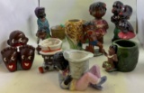 Ceramic Figurines and Toothpick Holders