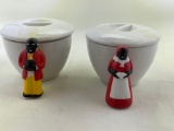 Mammy and Uncle Moses Sugar and Creamer Set