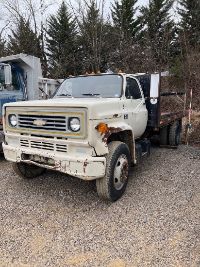 1982 Chevrolet C-60 with 18 Ft Flatbed VIN: 1GB56A1A9CV133580