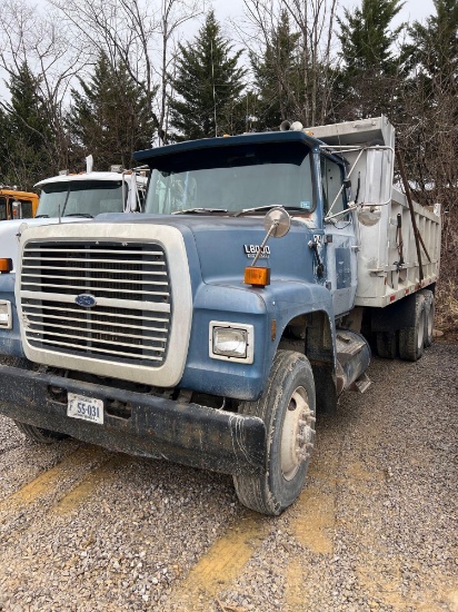 1989 Ford L-8000 Tandem Axle with 16 Ft Aluminum Dump VIN: 1FPZU82A4KVA43533