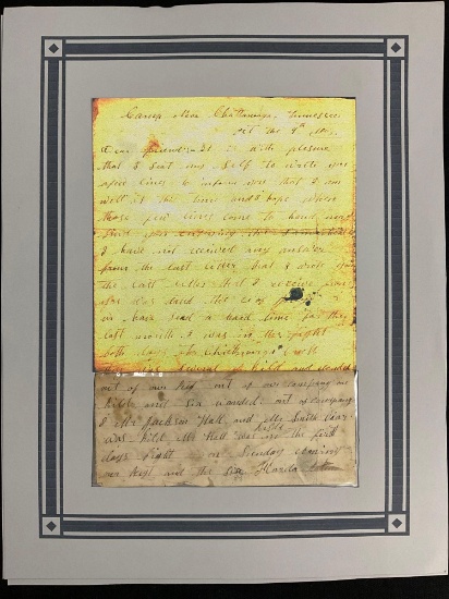 Civil War Letter Pieces