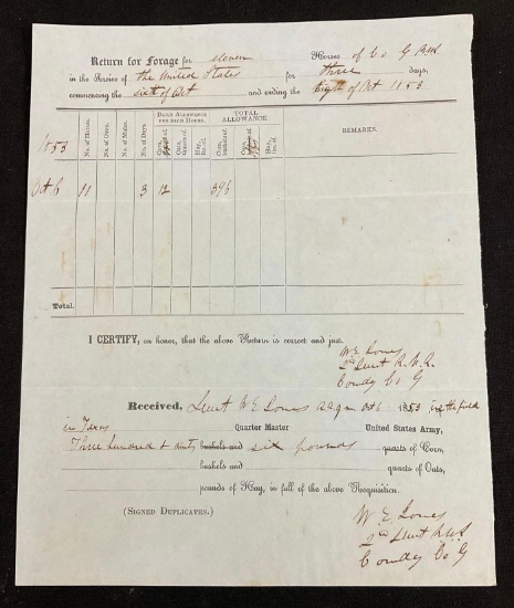 1853 Receipt