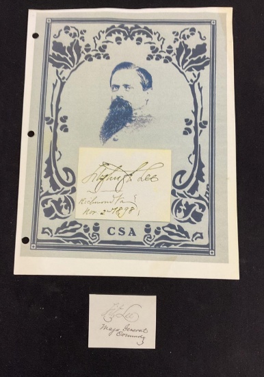 Clipped Signature of Major General Lee