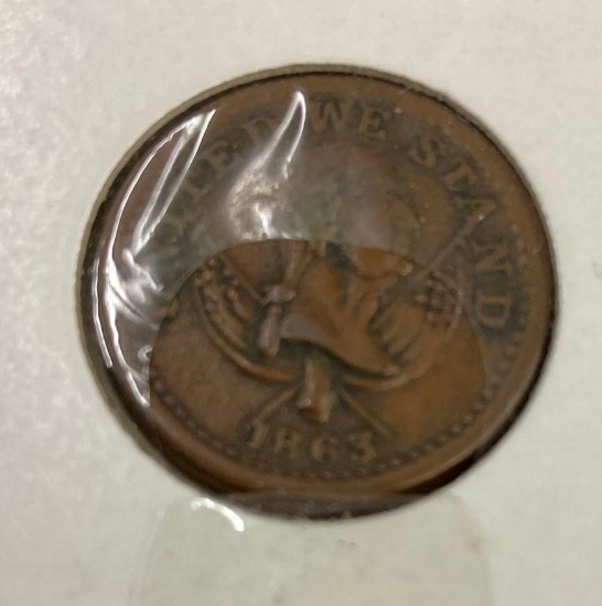 1863 Civil War Token