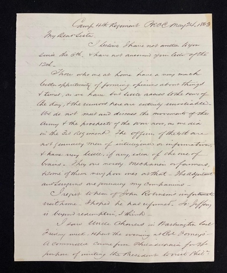 Letter from Cloyd's Mountain, Virginia