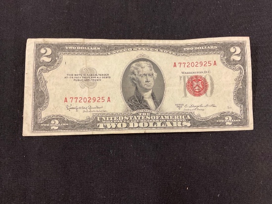 1953 $2 Red Note