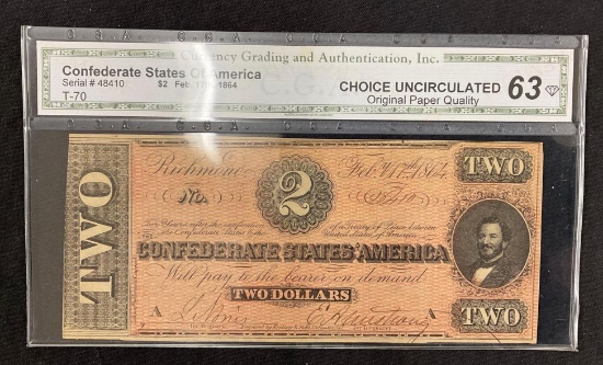 Confederate $2 Bill