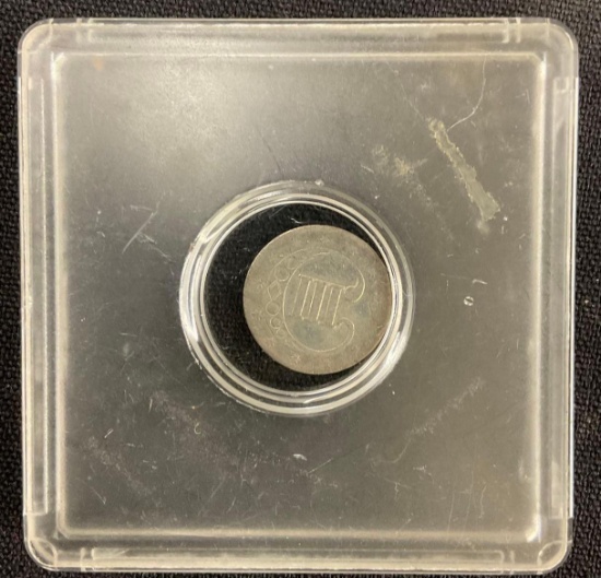 1852 Three Cent Silver