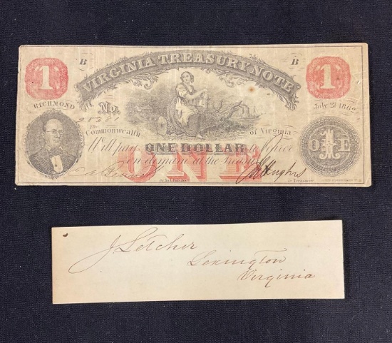 Governor of Virginia Clipped Signature