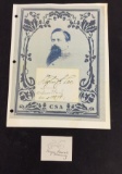 Clipped Signature of Major General Lee