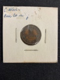 Civil War Token with Crossed Cannons